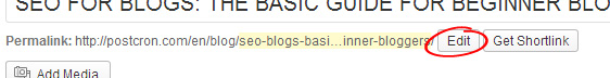 basic seo for blogger url optimization