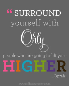 oprah surround yourself only