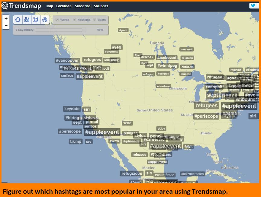 Hashtag Trendsmap