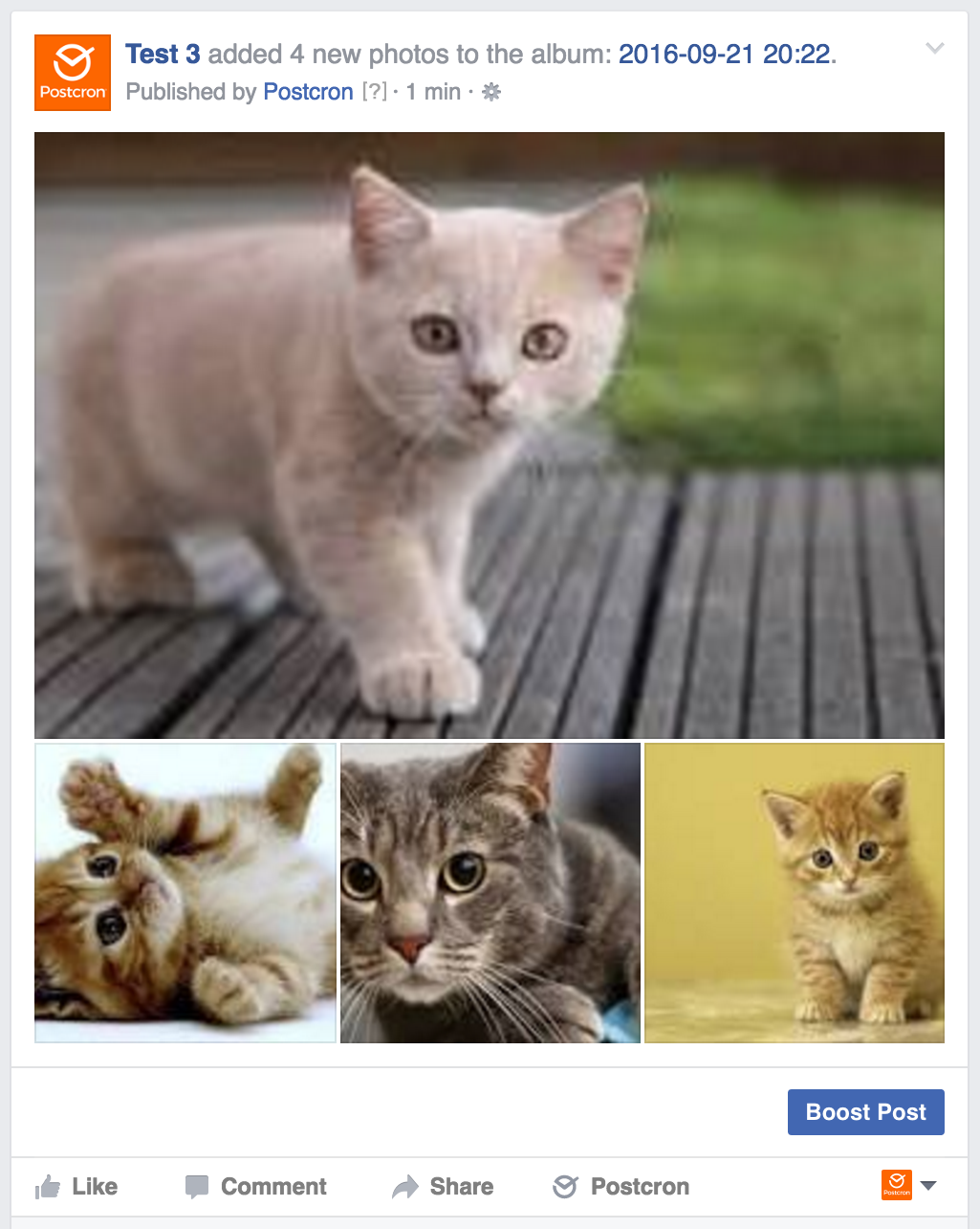 multiple images post on Facebook