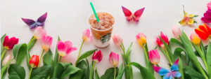 Facebook page engagement depends on having a great cover photo; this is one from Starbucks