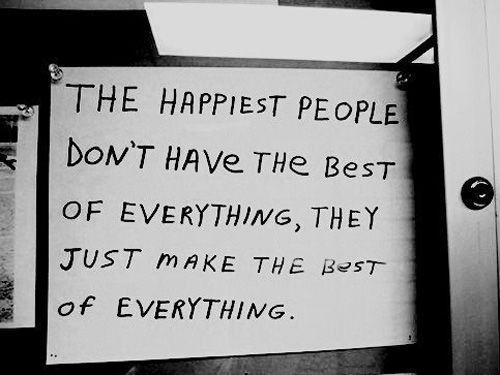 The happiest people