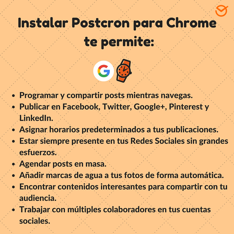 Cómo aprovechar la Extensión de Postcron para Chrome (paso a paso)