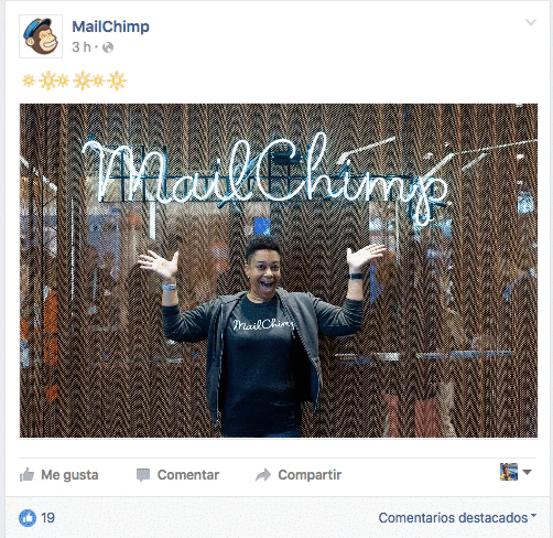 visual content mailchimp FB page GIF